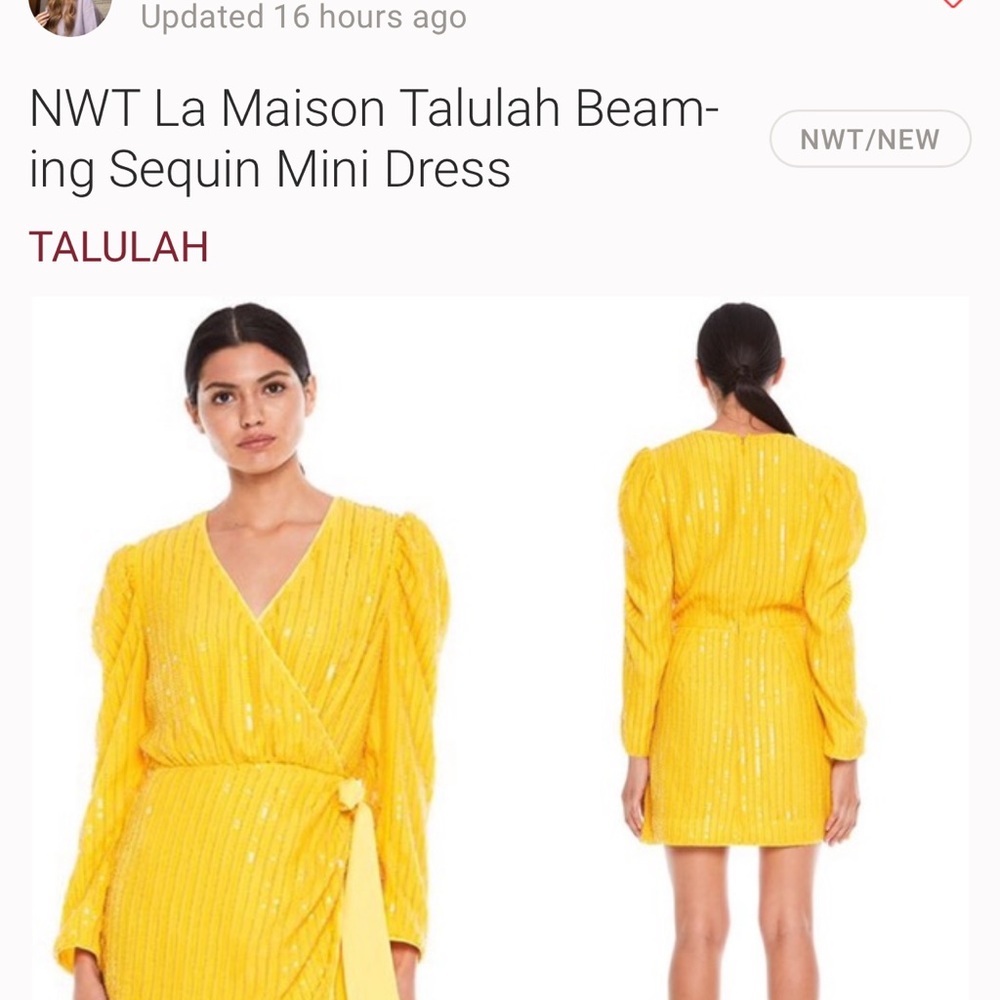NWT La Maison Talulah Beaming Sequin Mini Dress